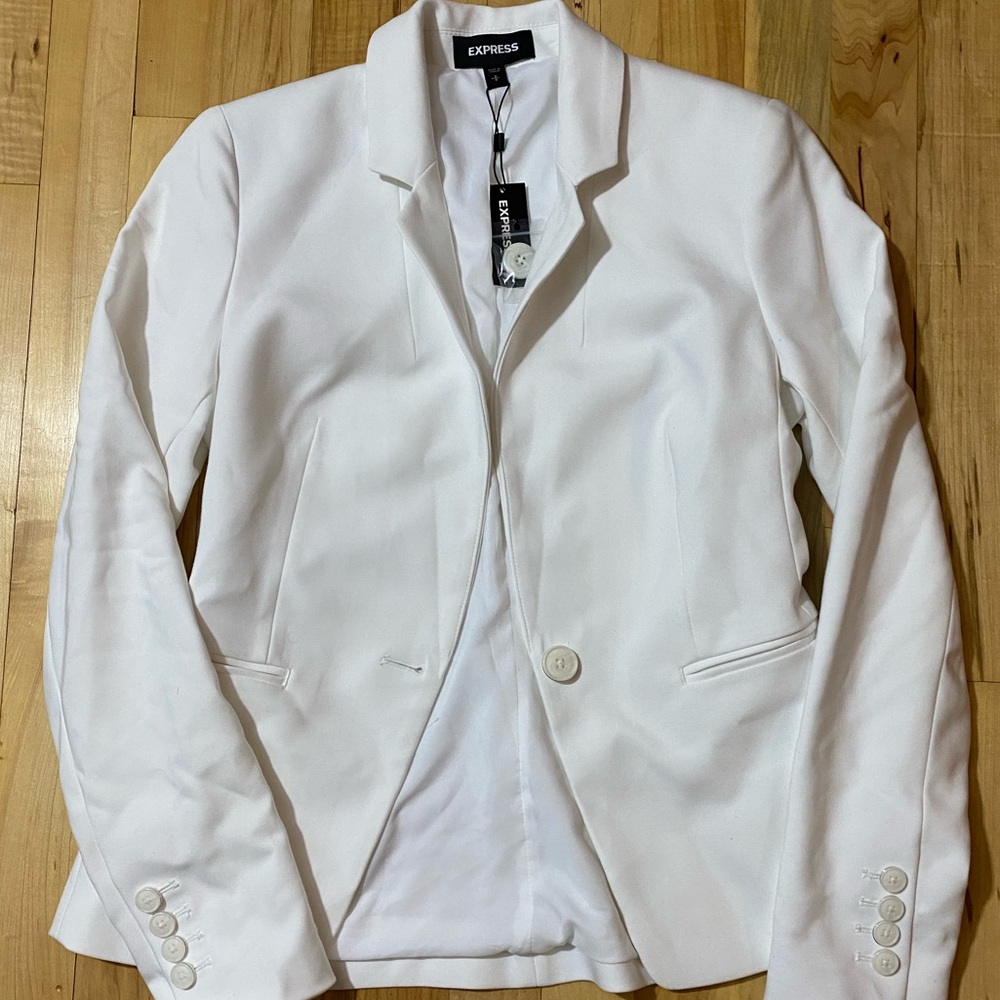 Express white blazer